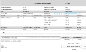 ADP Paystub Generator