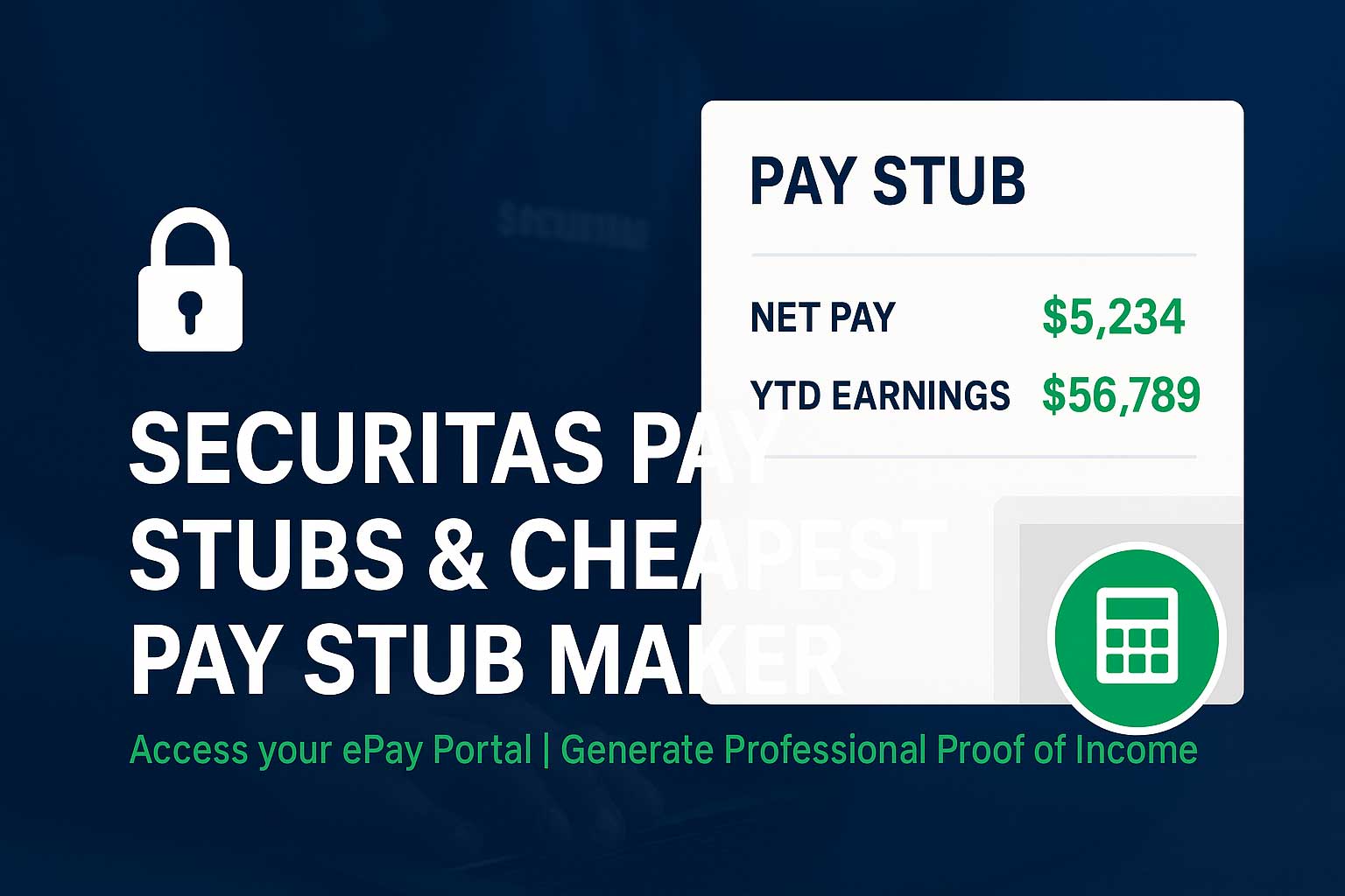 Securitas Pay Stubs