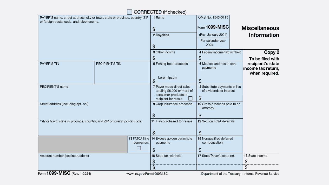 Create a 1099 MISC Online